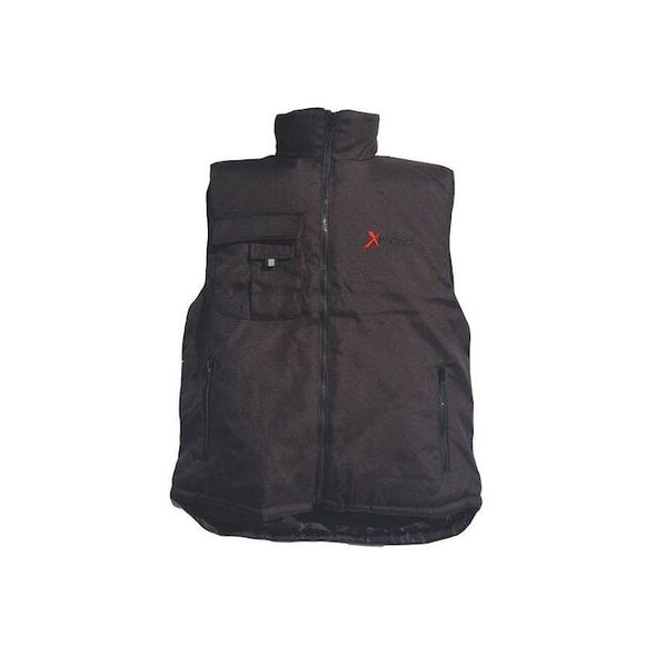 Xploro Men's Insulated Vest, Nylon, Zipper and Snap, Black, 5XL 5705-RXL5B