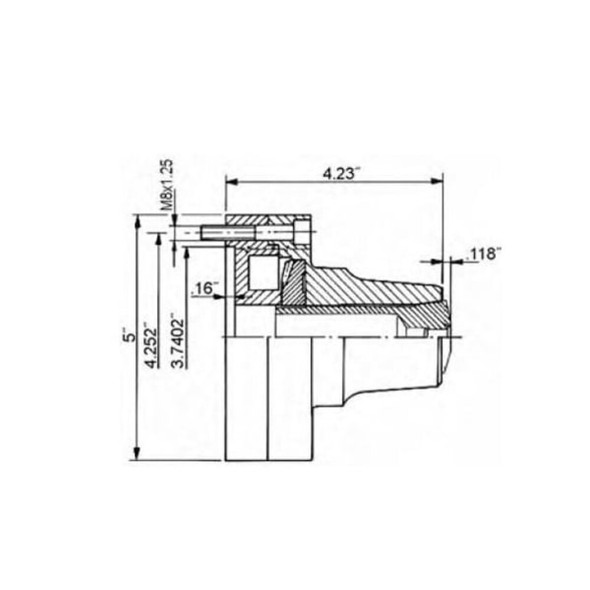 Hhip 5C 5"  D1-5 Collet Chuck 3900-4717