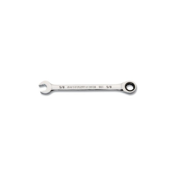 90-Tooth 12 Point Ratcheting Combination Wrench, SAE, 5/8 in