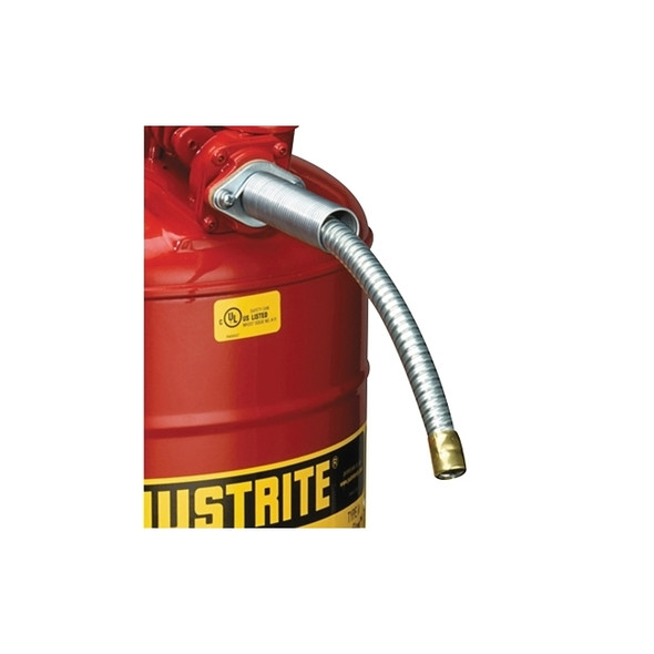 Flex Hoses, Steel, 9 in Long, 5/8 in Hose O.D.