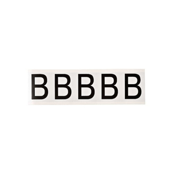 Brady LetterLabel,Vinyl,2-1/4inH,1-3/4inW,PK5 9714-B