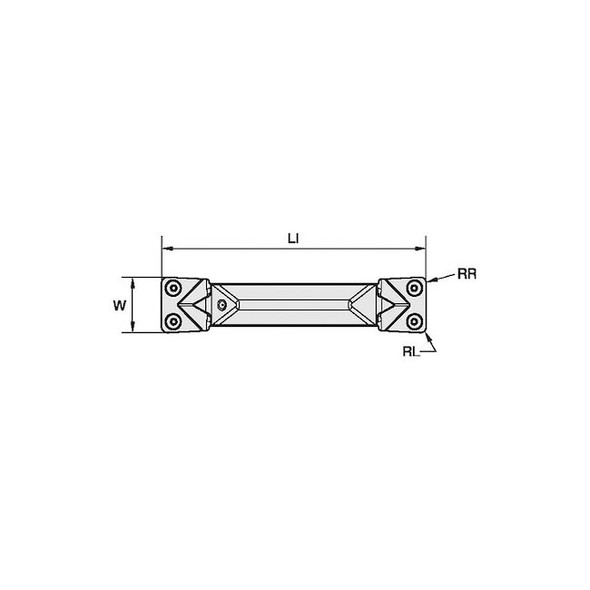 Widia Grooving/Parting Insert,WMT-U-PH,Carbide 5327621 Pack of 10