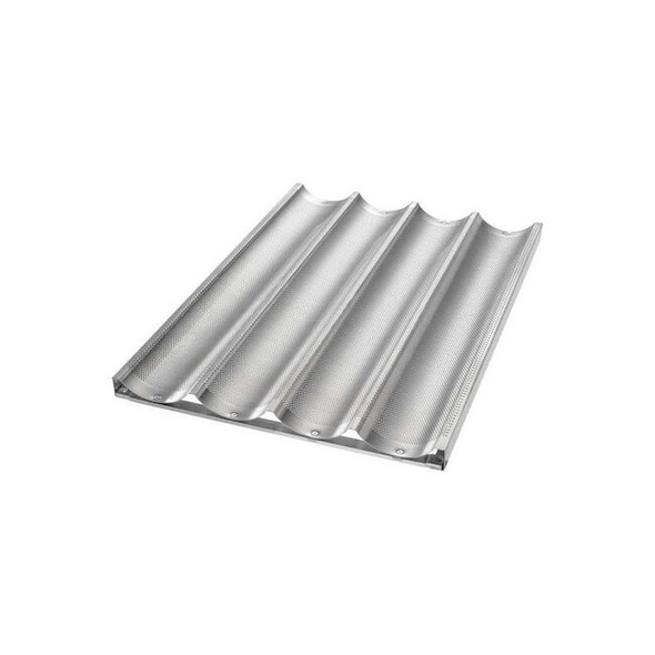 Chicago Metallic Baguette/French Bread Pan,4 Moulds 49034