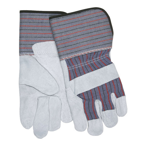 MCR Safety® Long Gauntlet Leather Palm Work Gloves