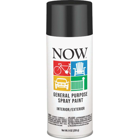 Krylon Now 9 Oz. Gloss Black Spray Paint I21213007