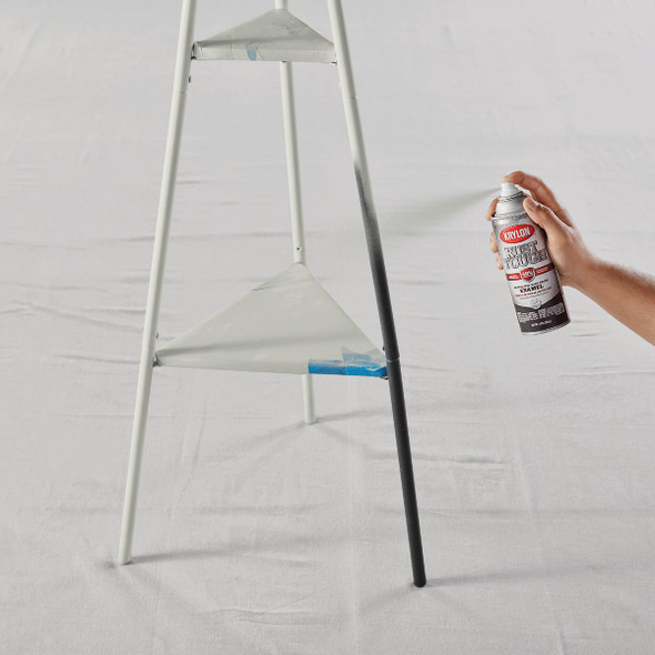 Krylon Rust Tough 12 Oz. Gloss Alkyd Enamel Spray Paint, Light Gray K09261008 794902