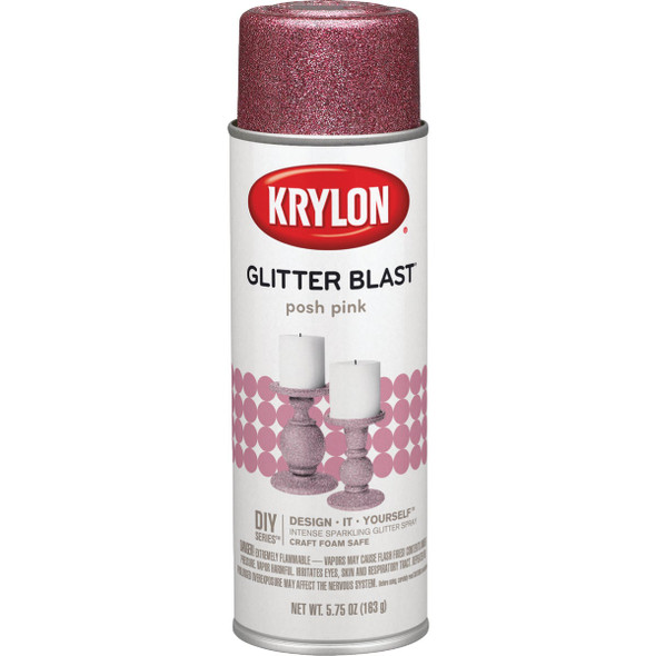 Krylon Glitter Blast 5.75 Oz. Posh Pink Spray Paint K03812A00