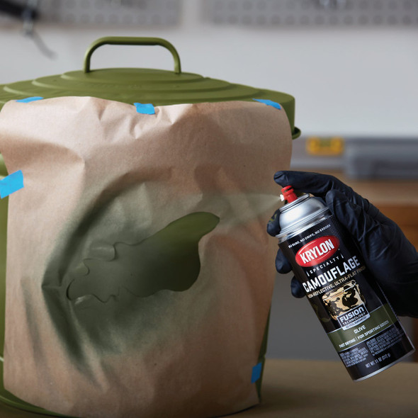 Krylon Camouflage 11 Oz. Ultra-Flat Spray Paint, Woodland Light Green K04296077 772937