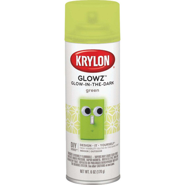 Krylon Glowz 6 Oz. Green Glow-In-The-Dark Spray Paint K03150007