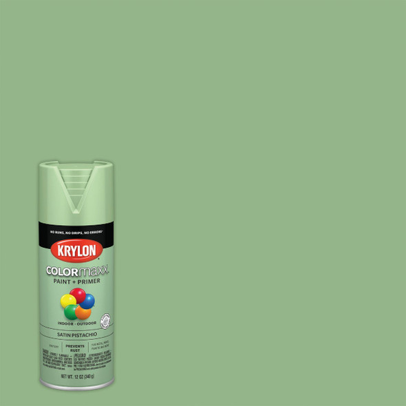 Krylon ColorMaxx 12 Oz. Satin Spray Paint, Pistachio K05575007