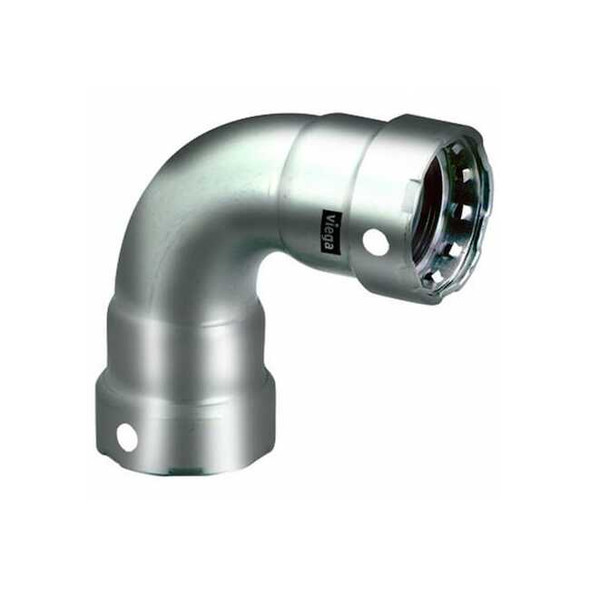 Viega Elbow,SS,Press-fit1/2",Press-fit1/2" 91695 Pack of 10