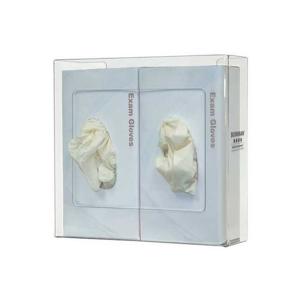 Bowman Dispensers Glove Box Dispenser, PETG, Holds (2) Boxes ,Clear GP-072