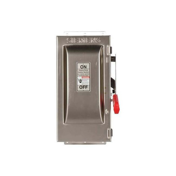 Siemens Fusible, Safety Switch, Heavy Duty, 600 V, 3PST HF261S