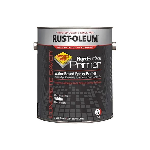 Epoxy Primer, White, Flat, 3.75 qt, 250 to 350 sq ft/gal, None Series