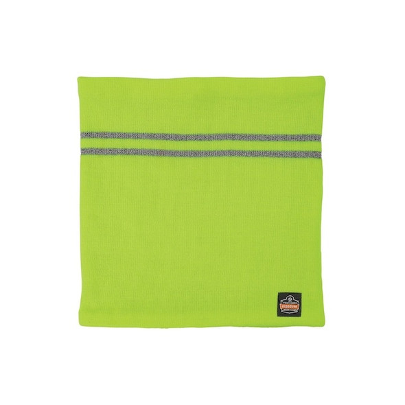 Ergodyne Neck Gaiter, Acrylic, Fleece, Lime, Universal 6961