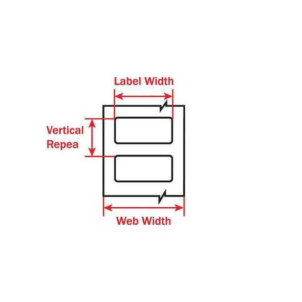 Brady White Polyester Wire Marker, THT-17-423-1.5-SC THT-17-423-1.5-SC