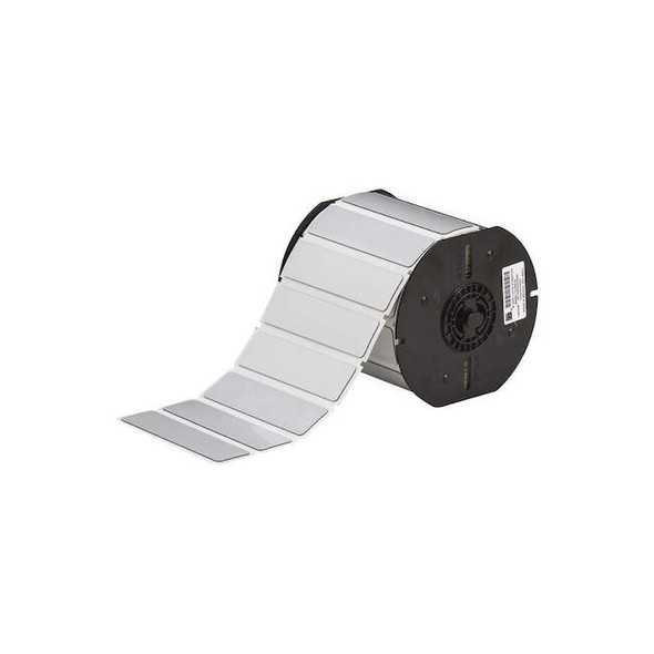 Brady Raised Panel Label, Silver, Labels/Roll: 340 B30EP-174-593-SL