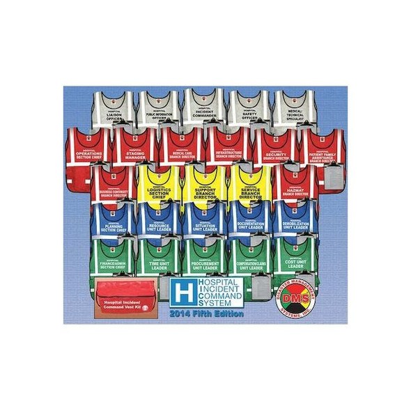 Disaster Management Systems HICS 2014 Vest Kit,Medium,26 Vests DMS 05312