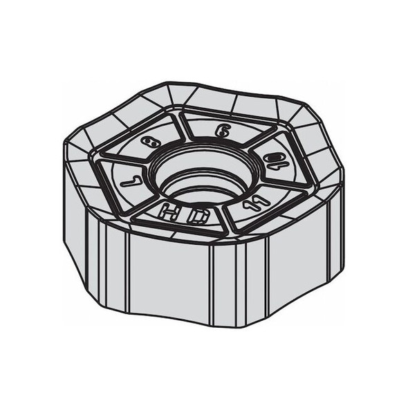 Widia Milling Insert,Hexagon 5895380 Pack of 5