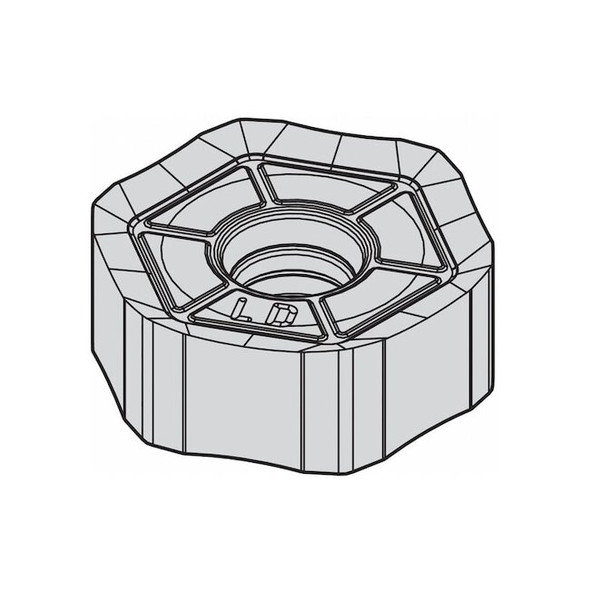 Widia Milling Insert,Hexagon 6180276 Pack of 5