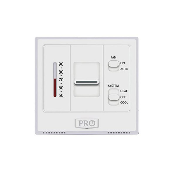 Pro1 Iaq Low Voltage Thermostat, Wall Mount, Hardwired, 24VAC T501M
