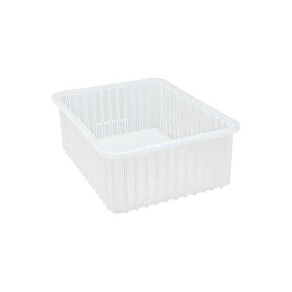 Grid Container, Clear, 22 1/2 in L, 8 in H Pack of 3