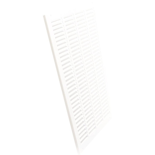 American Metal AmeriFlow 20 In. x 20 In. White Steel Return Air Grille 372W20X20 423620