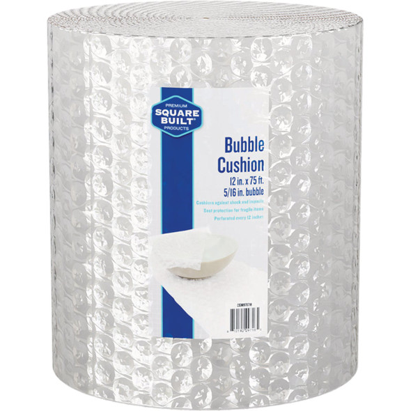 Square Built 12 In. x 75 Ft. x 5/16 In. Thick Bubble Cushion Wrap CSDB970718HEMI