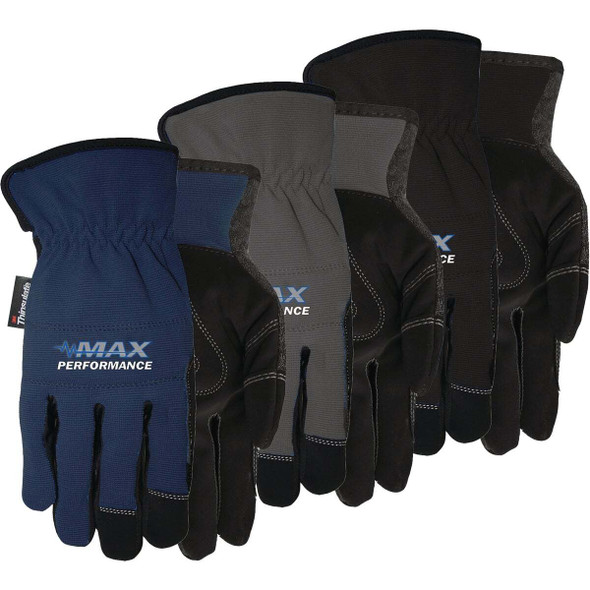 Midwest Gloves & Gear Max Performance Men's Large Synthetic Leather Lined Glove