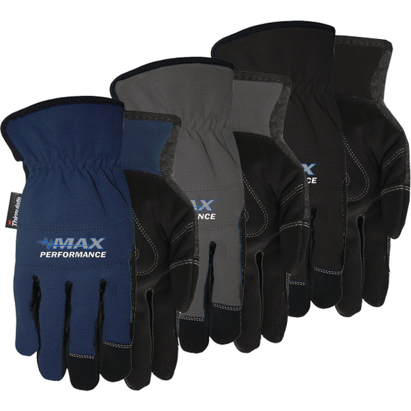 Midwest Gloves & Gear Max Performance Men's Large Synthetic Leather Lined Glove