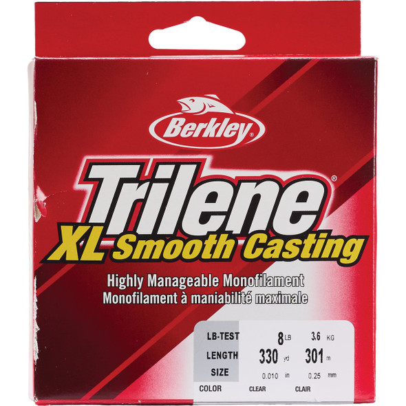 Berkley Trilene XL 8 Lb. 330 Yd. Clear Monofilament Fishing Line XLFS8-15 744206