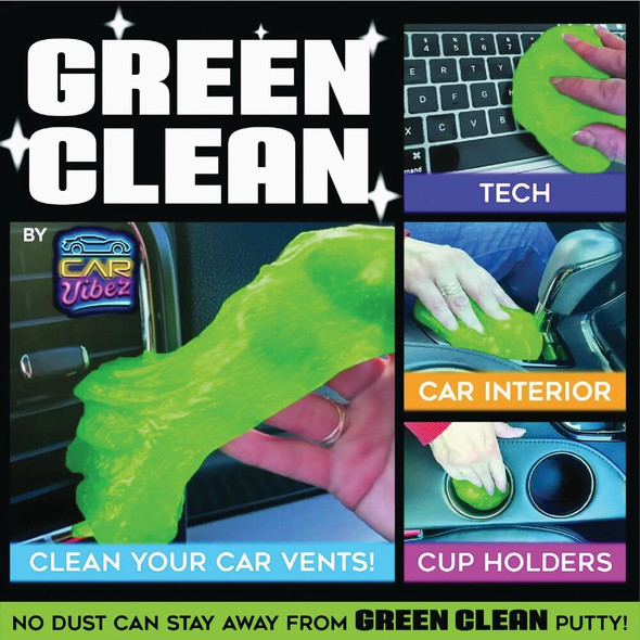Car Vibez Green Clean Putty 023718 Pack of 6 612104