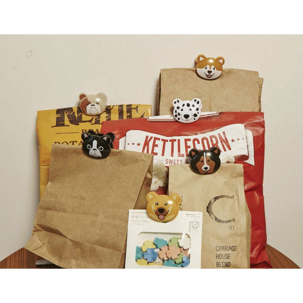 Kikkerland 1 In. x 4 In. Dog Bag Clip (6-Pack) BC43-A 622043