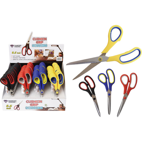 Diamond Visions 8-1/2 In. Cushion Grip Scissors SC-0179 Pack of 48