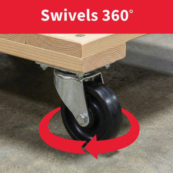 Colson 2 In. Black Polypropylene Swivel Plate Caster 82230 226571