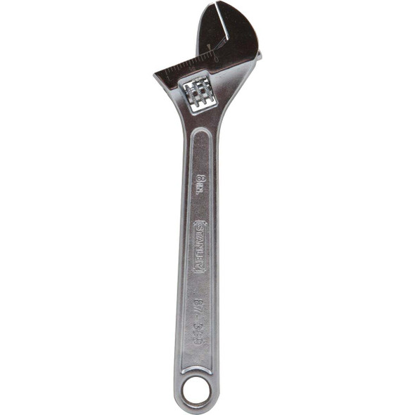Stanley 8 In. Chrome Adjustable Wrench 87-369