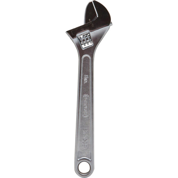Stanley 8 In. Chrome Adjustable Wrench 87-369