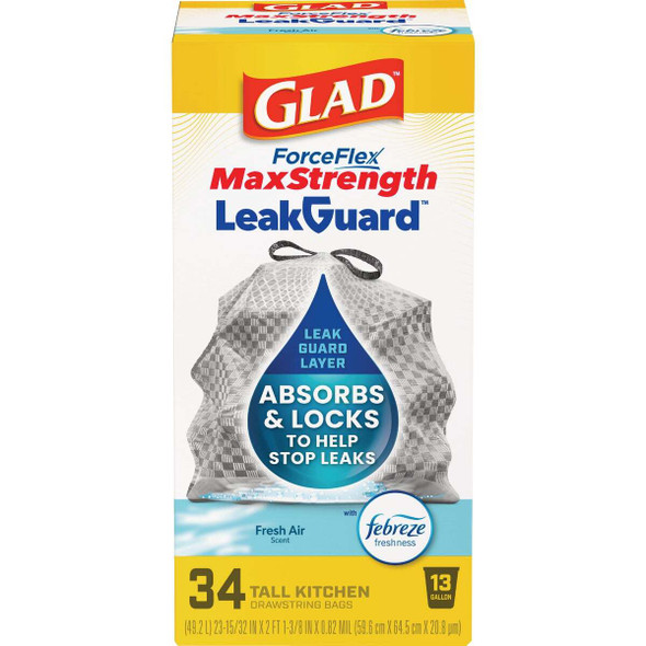 Glad 34ct 13g Frs Trashbag 22646