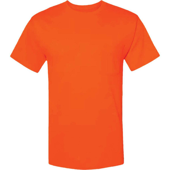Hanes Men's XL Safety Orange Workwear T-Shirt (2-Pack) O5A752-H2C-XL