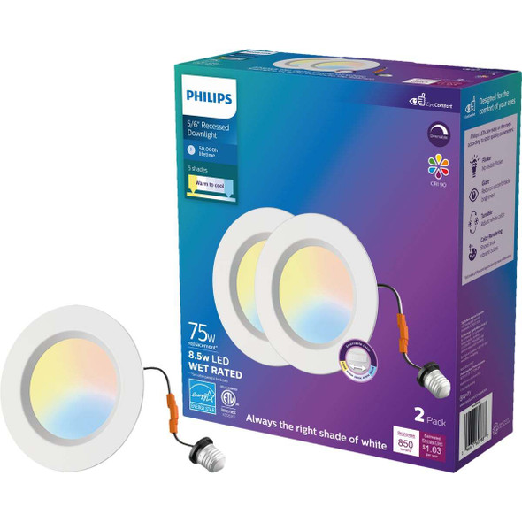 Philips 2pk 5/6 5cct Retro Light 609883