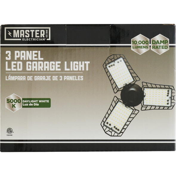 Master Electrician 3-Panel 100W 5000K Garage Light GT-BU-G100A 563351