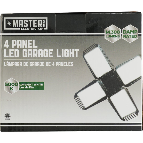 Master Electrician 4-Panel 150W 5000K Garage Light GT-BU-G150A 567256