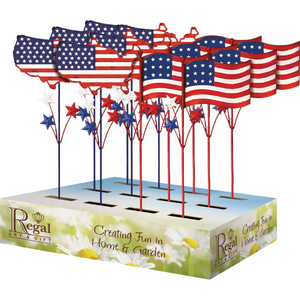 Regal Art & Gift Americana Plant Pick Assortment (12-Piece) 80544