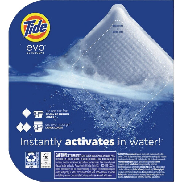 Tide Evo Laundry Detergent Tile, Spring Blast (22-Ct.) 80859819 612541