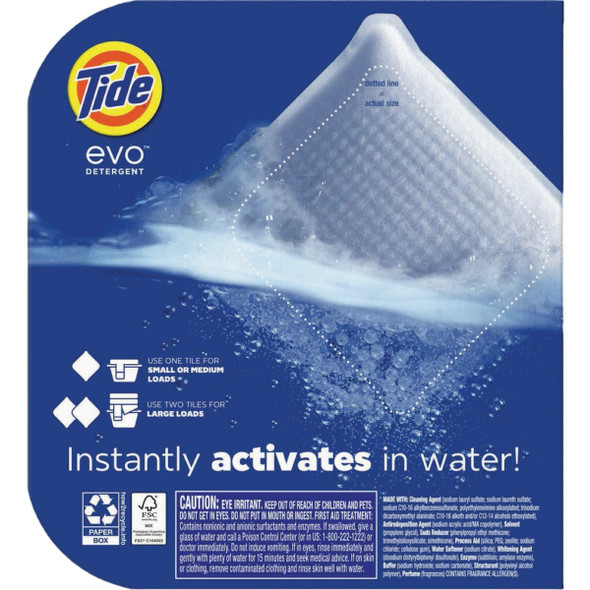 Tide Evo Laundry Detergent Tile, Spring Blast (22-Count) 80859819 612541