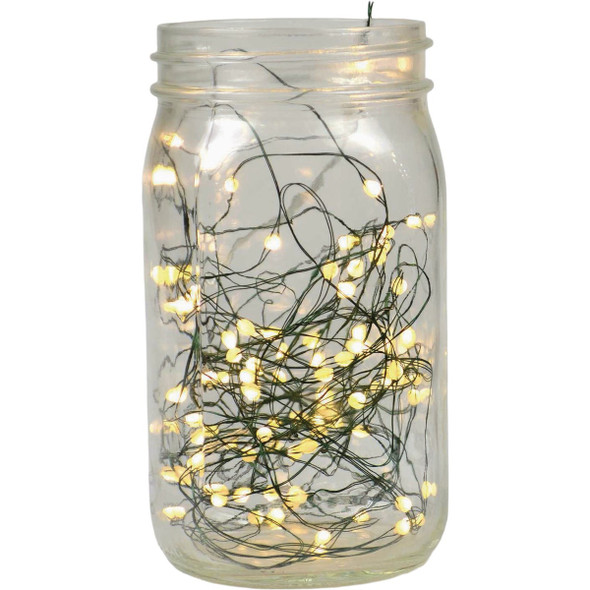 Holiday Bright Lights 100ltb/O Ww/Gr Led Light 15-02029