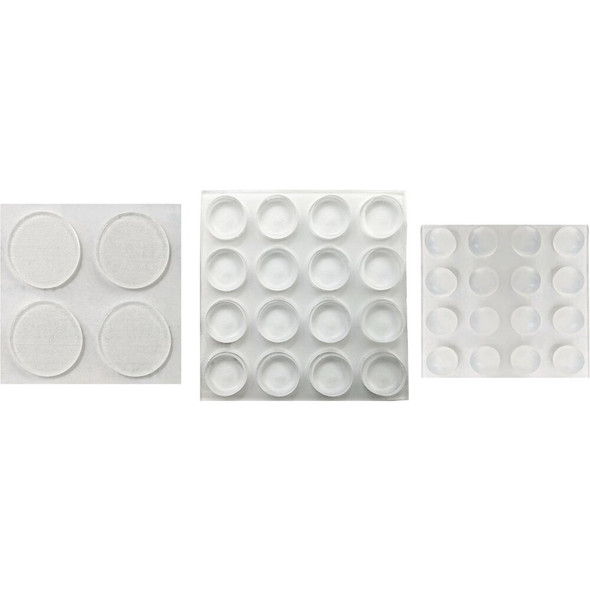 Super Sliders Gorilla Glue Clear Round Furniture-Wall Bumpers (36-Count) 4216124BG 246510