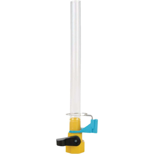 Camco RV Gravity Water Fill Adapter with Shut Off Valve and Clip 40004