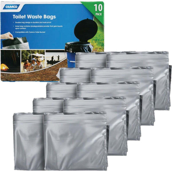 Camco Toilet Waste Bags (10-Pack) 41548