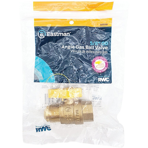 Eastman 5-8 In. OD Male Flare x 1-2 In. FIP Gas Valve 60031B 482426